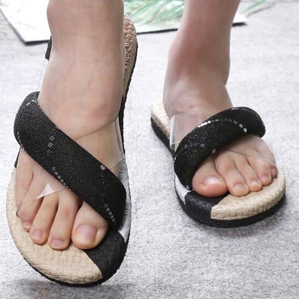 fashion outdoor slippers women flats cross flip flops open toe beach shoes non-slip women slippers cozy summer shoes kl425, Black
fashion outdoor slippers women flats cross flip flops open toe beach shoes non-slip women slippers cozy summer shoes kl425, Black