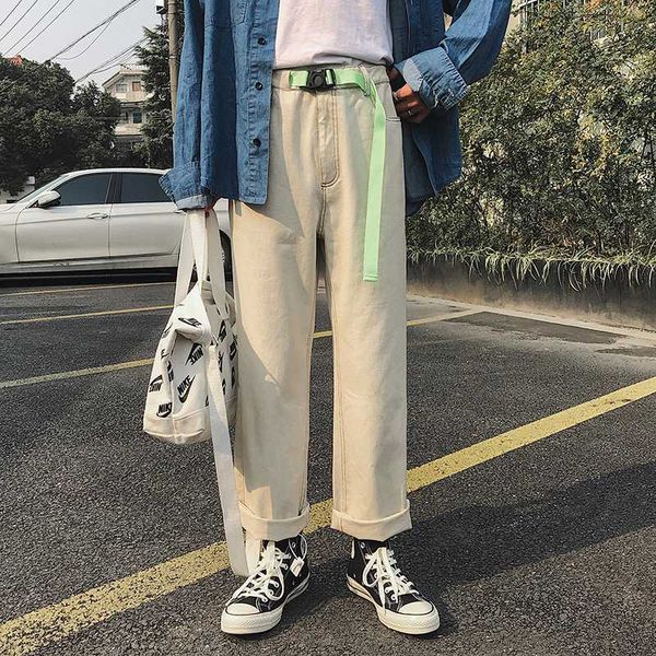 men's jeans 2020 seasons apply new loose straight nine pants small fresh mopping jeans beige white casual men's clothing hip hop, Blue
men's jeans 2020 seasons apply new loose straight nine pants small fresh mopping jeans beige white casual men's clothing hip hop, Blue