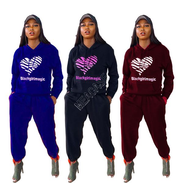 women designers clothes black girl magic letters hooded autumn winter long sleeve pullover shirts pants tracksuit casual outfits d82402, White
women designers clothes black girl magic letters hooded autumn winter long sleeve pullover shirts pants tracksuit casual outfits d82402, White