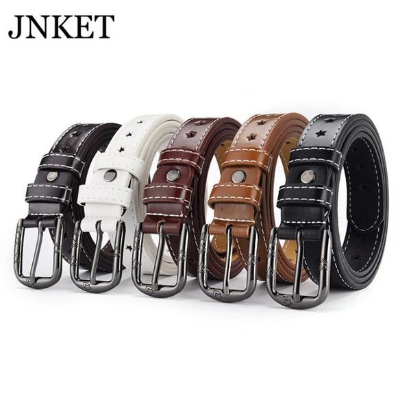 jnket new women hollow out waist belt pu leather belt embossed pentagram waistband pin buckle jeans leisure cinturon, Black;brown
jnket new women hollow out waist belt pu leather belt embossed pentagram waistband pin buckle jeans leisure cinturon, Black;brown