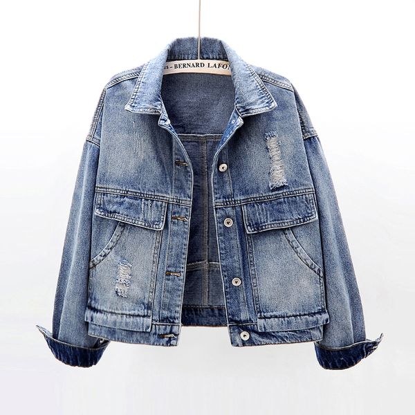 2020 spring korean frayed denim jacket women outerwear chaqueta mujer harajuku vintage slim short jeans jacket short coat female, Black;brown
2020 spring korean frayed denim jacket women outerwear chaqueta mujer harajuku vintage slim short jeans jacket short coat female, Black;brown