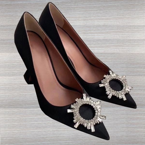 designer fashion womens dress pointed toes shoes high heels espadrilles crystal genuine leather solid color ladies shoes, Black
designer fashion womens dress pointed toes shoes high heels espadrilles crystal genuine leather solid color ladies shoes, Black