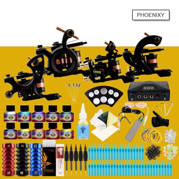 professional tattoo kit 4 tattoo machine set 10 colors inks pigment lcd power supply accessories set complete kit sets
professional tattoo kit 4 tattoo machine set 10 colors inks pigment lcd power supply accessories set complete kit sets