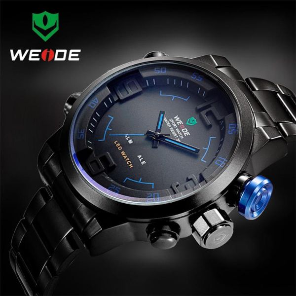 weide men watch stainless steel digital automatic watch date alarm quartz wristwatch relogio masculino men's watches, Slivery;brown
weide men watch stainless steel digital automatic watch date alarm quartz wristwatch relogio masculino men's watches, Slivery;brown