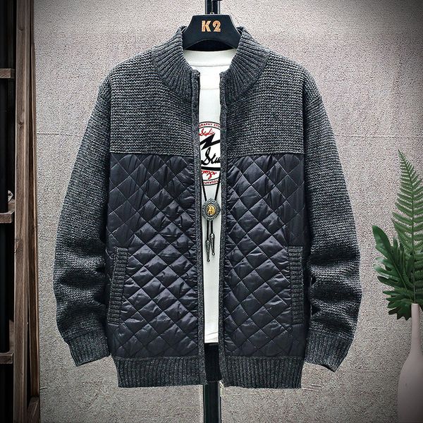 men's sweaters 2021 men mandarin collar cotton coat patchwork autumn winter warm thick zipper clothes knitted casual male cardigan pull, White;black
men's sweaters 2021 men mandarin collar cotton coat patchwork autumn winter warm thick zipper clothes knitted casual male cardigan pull, White;black