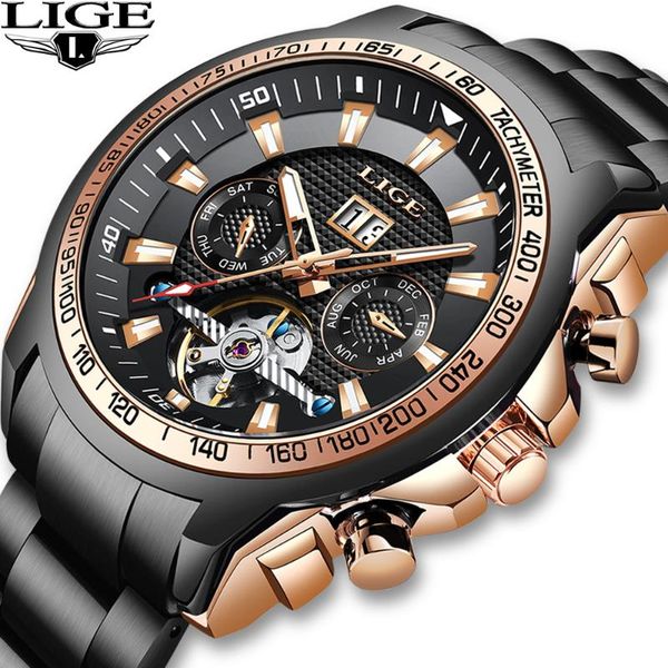 lige mens watches high end business automatic clock tourbillon waterproof mechanical watch relogio masculino, Slivery;brown
lige mens watches high end business automatic clock tourbillon waterproof mechanical watch relogio masculino, Slivery;brown