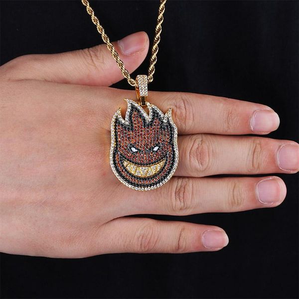 spitfire pendant necklace iced out chain gold color with tennis chain cubic zircon men's hip hop rock jewelry, Silver
spitfire pendant necklace iced out chain gold color with tennis chain cubic zircon men's hip hop rock jewelry, Silver