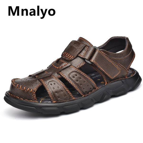 fashion men's sandals summer genuine leather men beach sandals comfortable men gladiator simple design mens style shoes, Black
fashion men's sandals summer genuine leather men beach sandals comfortable men gladiator simple design mens style shoes, Black