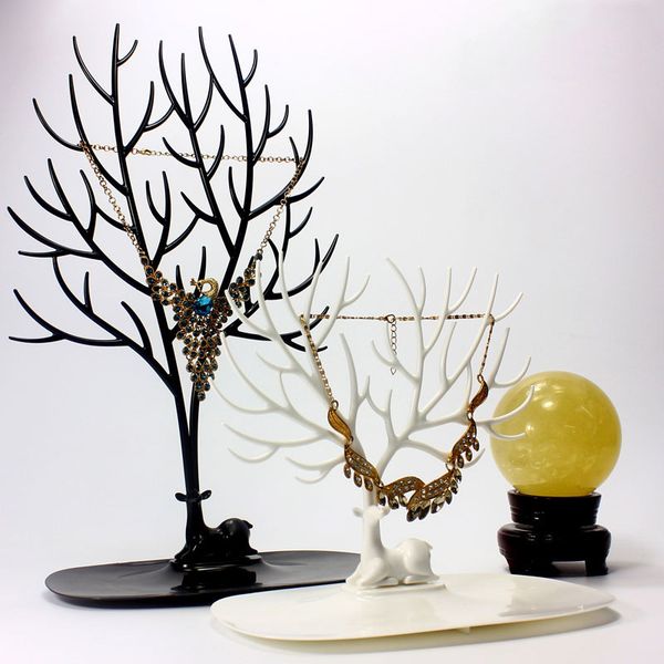 women vogue jewelry necklace bracelets earrings rings deer stand display organizer holder show rack showing shelf 2019mx200810, Black
women vogue jewelry necklace bracelets earrings rings deer stand display organizer holder show rack showing shelf 2019mx200810, Black