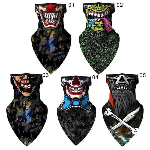 1pc 3d clown skull balaclava face neck cover sports scarf bandana protection headwear bicycle scarf for hiking, Black
1pc 3d clown skull balaclava face neck cover sports scarf bandana protection headwear bicycle scarf for hiking, Black
