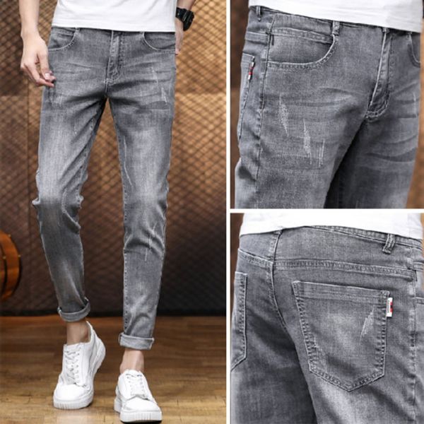 2020 summer thin jeans men's summer fashion jeans trouserstrousers and trousers brand slim fit ankle-length pants men's casual ank, Blue
2020 summer thin jeans men's summer fashion jeans trouserstrousers and trousers brand slim fit ankle-length pants men's casual ank, Blue