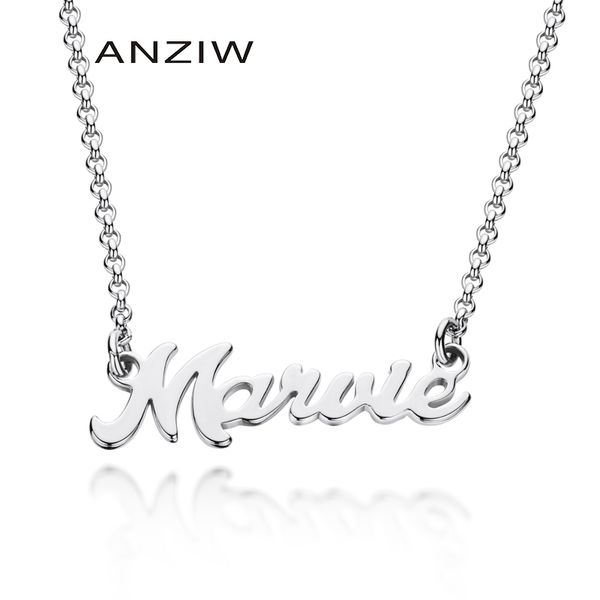 anziw fashion choker custom name necklace personalized jewelry lady handmade nameplate pendant necklaces women friend gifts, Silver
anziw fashion choker custom name necklace personalized jewelry lady handmade nameplate pendant necklaces women friend gifts, Silver