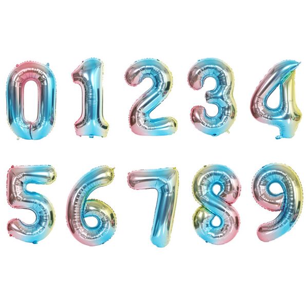 32 inch party foil balloon gradient number aluminium balloons air balloon birthday party decoration party supplies wholesale price
32 inch party foil balloon gradient number aluminium balloons air balloon birthday party decoration party supplies wholesale price