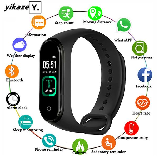 m4 pro smart band thermometer m4 band fitness tracker heart rate blood pressure monitor bracelet smart watch for android ios
m4 pro smart band thermometer m4 band fitness tracker heart rate blood pressure monitor bracelet smart watch for android ios
