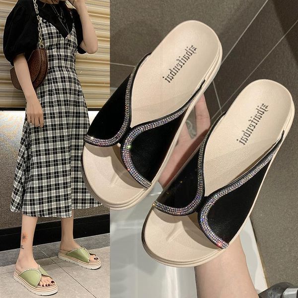 slippers women summer wear 2020 new fashion wild rhinestones comfortable word drag sponge cake thick bottom sandals and slippers, Black
slippers women summer wear 2020 new fashion wild rhinestones comfortable word drag sponge cake thick bottom sandals and slippers, Black
