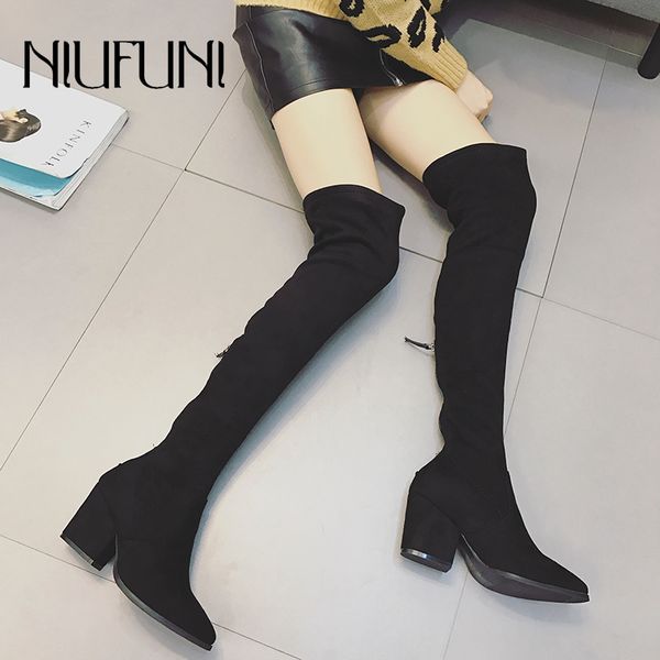 niufuni suede women over the knee boots zipper high heels spring autumn woman shoes women boots size 35-39 botas de mujer, Black
niufuni suede women over the knee boots zipper high heels spring autumn woman shoes women boots size 35-39 botas de mujer, Black