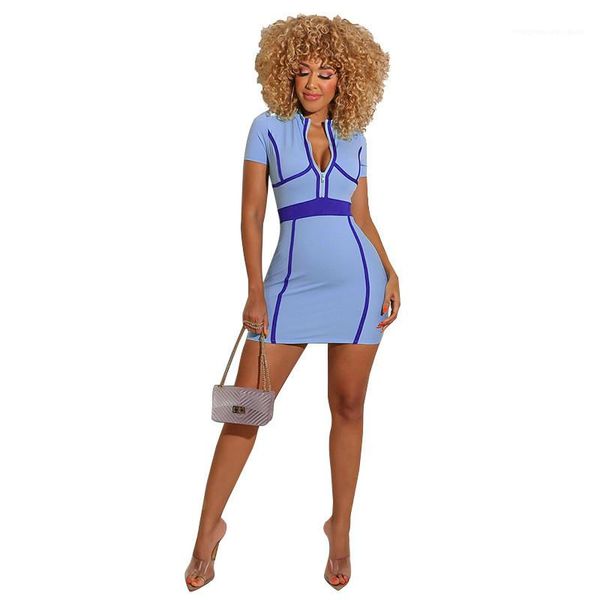 color short sleeve dresses women designer clothes women dresses fashion striped panelled dress with zipper casual natural, Black;gray
color short sleeve dresses women designer clothes women dresses fashion striped panelled dress with zipper casual natural, Black;gray