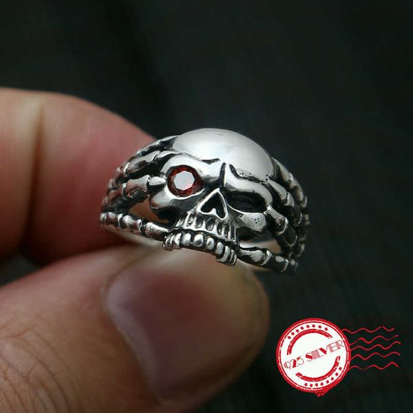 cluster rings s925 sterling silver men's ring jewelry handmade retro classic personality style claw skull one-eyed shape 2021 gift, Golden;silver
cluster rings s925 sterling silver men's ring jewelry handmade retro classic personality style claw skull one-eyed shape 2021 gift, Golden;silver