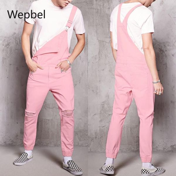 men's jeans wepbel pink vintage men jumpsuits denim with hole rompers cowboy pants conjoined working bib overalls, Blue
men's jeans wepbel pink vintage men jumpsuits denim with hole rompers cowboy pants conjoined working bib overalls, Blue