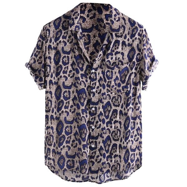 fashion men shirts short sleeve leopard print shirt men lapel loose button blouse summer breathable streetwear shirts 2020, White;black
fashion men shirts short sleeve leopard print shirt men lapel loose button blouse summer breathable streetwear shirts 2020, White;black