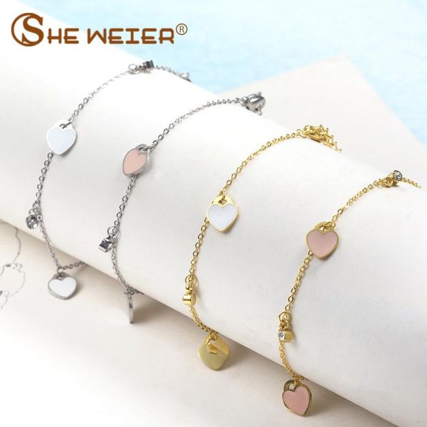 link, chain she weier charm link stainless steel bracelets bangles for women friendship braclet hand female girls jewelry heart, Black
link, chain she weier charm link stainless steel bracelets bangles for women friendship braclet hand female girls jewelry heart, Black