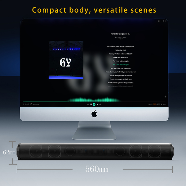 20w powerful portable tv sound bar wired and wireless bluetooth home surround soundbar for pc theater tv pc outdoor speakers
20w powerful portable tv sound bar wired and wireless bluetooth home surround soundbar for pc theater tv pc outdoor speakers