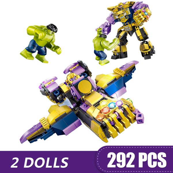 292pcs small building blocks toys compatible with legoe thanos mecha marvel super heroes avengers gift for girls boys children diy
292pcs small building blocks toys compatible with legoe thanos mecha marvel super heroes avengers gift for girls boys children diy