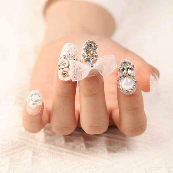 24pcs/box carving flower 3d diamond rhinestone fake nails press on for bride full cover finished fingernails tips with glue, Red;gold
24pcs/box carving flower 3d diamond rhinestone fake nails press on for bride full cover finished fingernails tips with glue, Red;gold