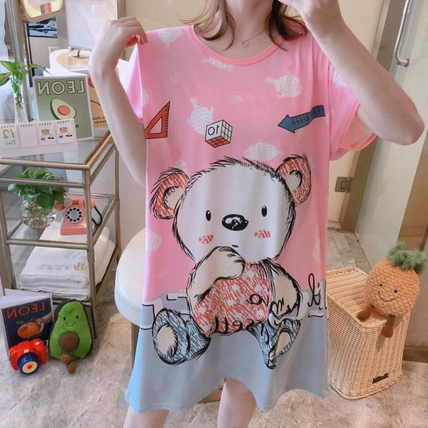 fashion summer women cartoon sleepwear leisure short sleeve printing clothes nightdress womens nightgown sleepwear night dress, Black;red
fashion summer women cartoon sleepwear leisure short sleeve printing clothes nightdress womens nightgown sleepwear night dress, Black;red