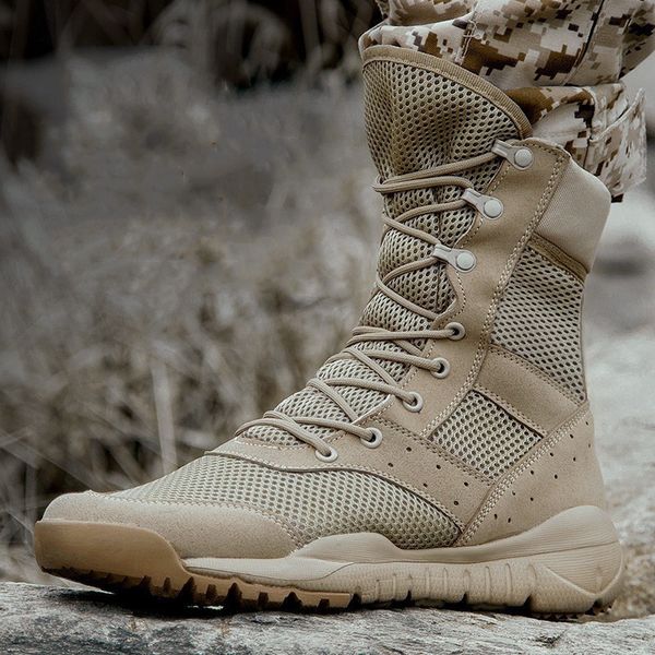 35-47 size men women ultrallight outdoor climbing shoes tactical training army boots summer breathable mesh hiking desert boot
35-47 size men women ultrallight outdoor climbing shoes tactical training army boots summer breathable mesh hiking desert boot