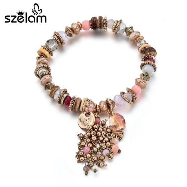 szelam stone charms bracelets & bangles crystal beads stone bracelets for women elastic rope chain jewelry diy sbr170048, Red;blue
szelam stone charms bracelets & bangles crystal beads stone bracelets for women elastic rope chain jewelry diy sbr170048, Red;blue