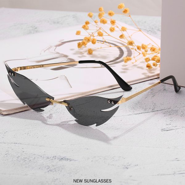 sunglasses flame pattern women frameless metal small sun glasses fashion pochromic eyeglasses fml, White;black
sunglasses flame pattern women frameless metal small sun glasses fashion pochromic eyeglasses fml, White;black