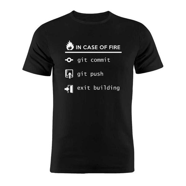 men's t-shirts 100% cotton t shirt coder developer programmer jokes in case of fire git commit funny minimalist artwork gift tee, White;black
men's t-shirts 100% cotton t shirt coder developer programmer jokes in case of fire git commit funny minimalist artwork gift tee, White;black