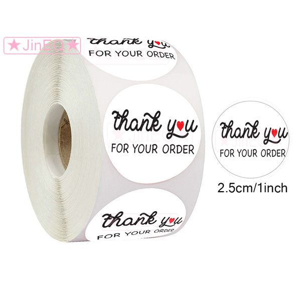 500pcs round thank you stickers for your order with heart white label sticker for food packing envelope seals handmade stickers
500pcs round thank you stickers for your order with heart white label sticker for food packing envelope seals handmade stickers