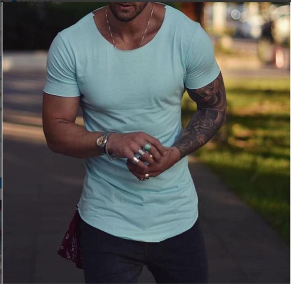 mens summer fitness mens designer tshirt casual solid color short sleeve o neck curve bottom tshirt new, White;black
mens summer fitness mens designer tshirt casual solid color short sleeve o neck curve bottom tshirt new, White;black