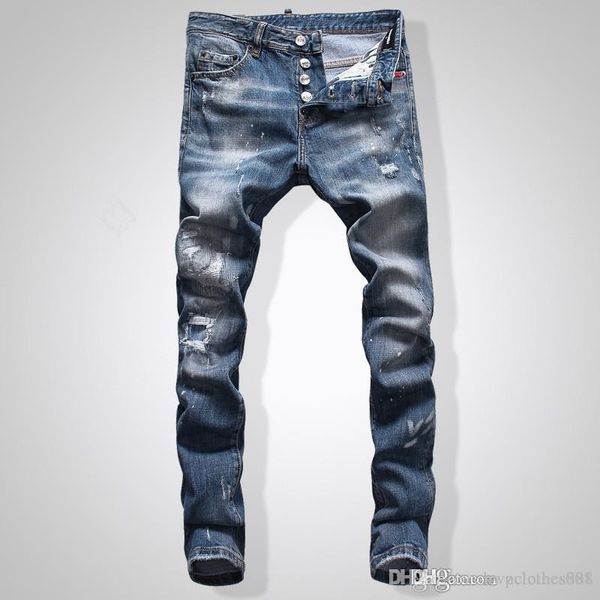 2020 men s designer jeans brand designer men denim jeans mens pants fashion holes trousers us size 28-38, Blue
2020 men s designer jeans brand designer men denim jeans mens pants fashion holes trousers us size 28-38, Blue