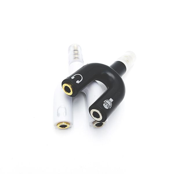 3.5mm splitter stereo plug u-shape stereo audio mic & headphone earphone splitter adapters for smartphone mp3 mp4 player
3.5mm splitter stereo plug u-shape stereo audio mic & headphone earphone splitter adapters for smartphone mp3 mp4 player