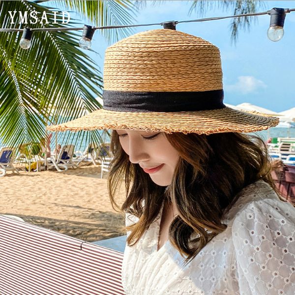 2020 new summer women wide brim raffi straw hat fashion visor caps ladies beach hats flat fop panama hats chapeu feminino caps, Blue;gray
2020 new summer women wide brim raffi straw hat fashion visor caps ladies beach hats flat fop panama hats chapeu feminino caps, Blue;gray