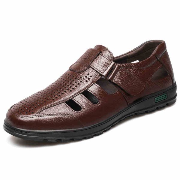 sandals british style men fashion cow leather shoes cover toe summer beach sandal non-slip platform sandalias hombre sandales, Black
sandals british style men fashion cow leather shoes cover toe summer beach sandal non-slip platform sandalias hombre sandales, Black