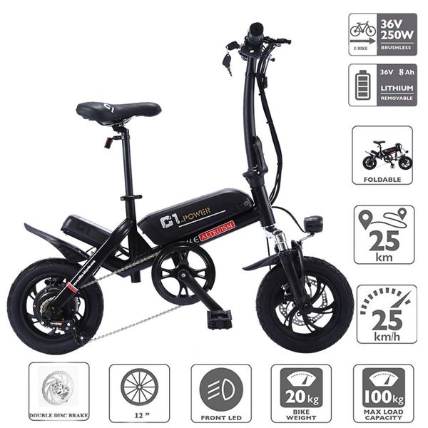 c1 smart foldable electric bike12 inch bikes ebike 36v lithium battery super mini e bike 30km maximum bat cycle electric, Silver;blue
c1 smart foldable electric bike12 inch bikes ebike 36v lithium battery super mini e bike 30km maximum bat cycle electric, Silver;blue