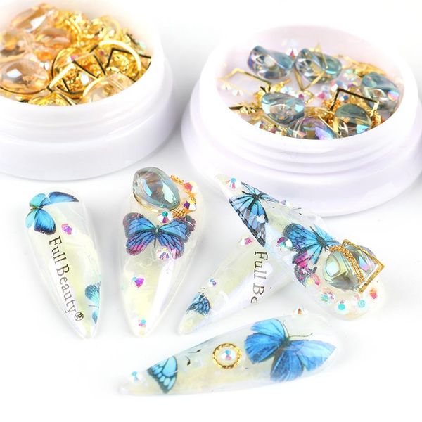 1 box crystal stone nail rhinestones 3d acrylic nail studs hollow metal frame rivet nail art decoration diy tool manicure tr1806, Silver;gold
1 box crystal stone nail rhinestones 3d acrylic nail studs hollow metal frame rivet nail art decoration diy tool manicure tr1806, Silver;gold