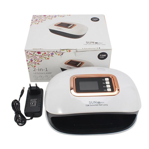 sun h4 plus 72w uv lamp led nail lamp two hand professional high power nail dyer manicure curing for all gel polish
sun h4 plus 72w uv lamp led nail lamp two hand professional high power nail dyer manicure curing for all gel polish