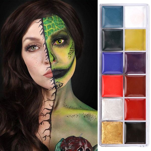 painting art halloween party 12 color flash tattoo face palette body painting makeup oil waterproof beauty makeup eyeshadow
painting art halloween party 12 color flash tattoo face palette body painting makeup oil waterproof beauty makeup eyeshadow