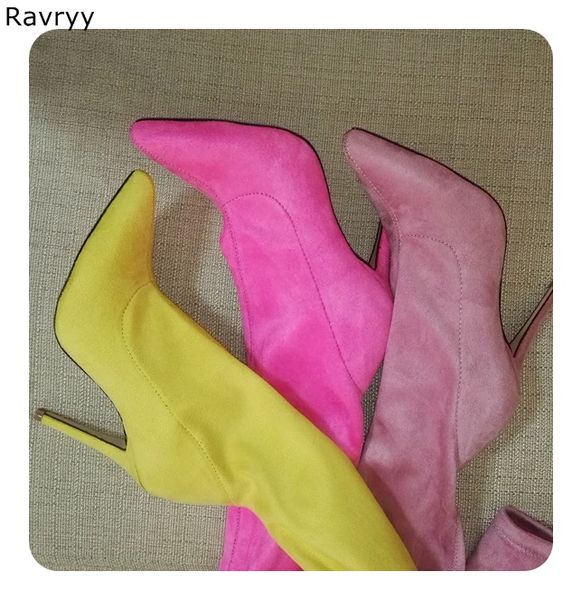 candy color elastic woman's long boots suede leather pointed toe thin heel autumn over-the-knee boot party club female shoes, Black
candy color elastic woman's long boots suede leather pointed toe thin heel autumn over-the-knee boot party club female shoes, Black