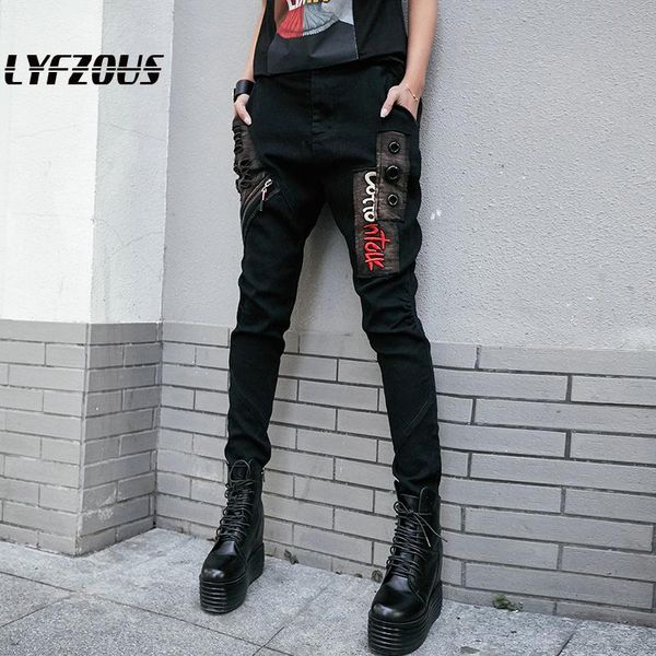 women's pants & capris hip harem women letter embroidery pocket stretch skinny pencil 2021 black cool rock trousers clothes, Black;white
women's pants & capris hip harem women letter embroidery pocket stretch skinny pencil 2021 black cool rock trousers clothes, Black;white