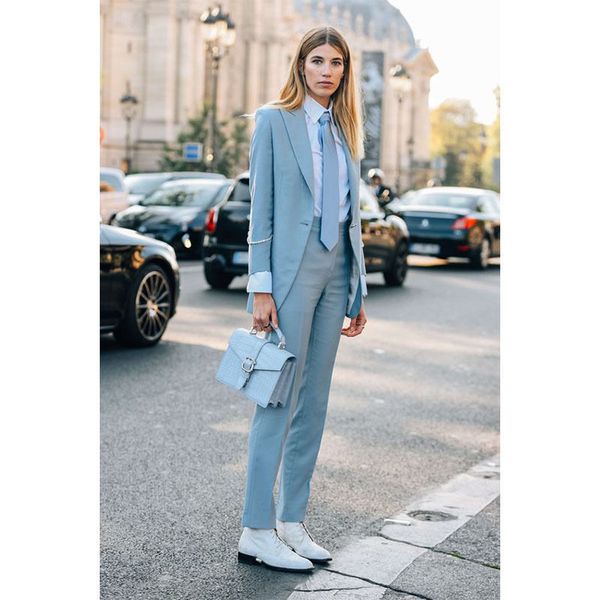 light sky blue womens business suits female office uniform elegant pant suits lady suit, White
light sky blue womens business suits female office uniform elegant pant suits lady suit, White