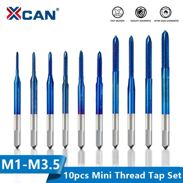 xcan thread tap 10pcs m1-m3.5 hss metric plug tap screw drill with adjustable wrench nano blue coated machine
xcan thread tap 10pcs m1-m3.5 hss metric plug tap screw drill with adjustable wrench nano blue coated machine