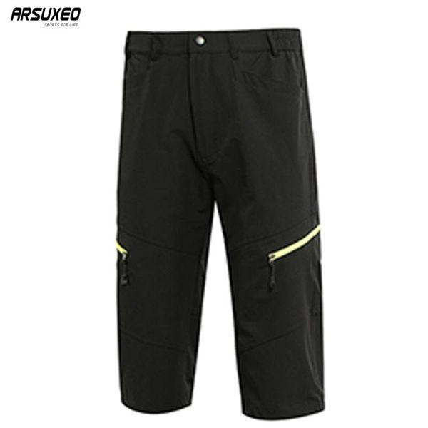 arsuxeo men's summer outdoor sports 3/4 cycling pants downhill mtb mountain bike trousers breathable water resistant d751, Black;blue
arsuxeo men's summer outdoor sports 3/4 cycling pants downhill mtb mountain bike trousers breathable water resistant d751, Black;blue