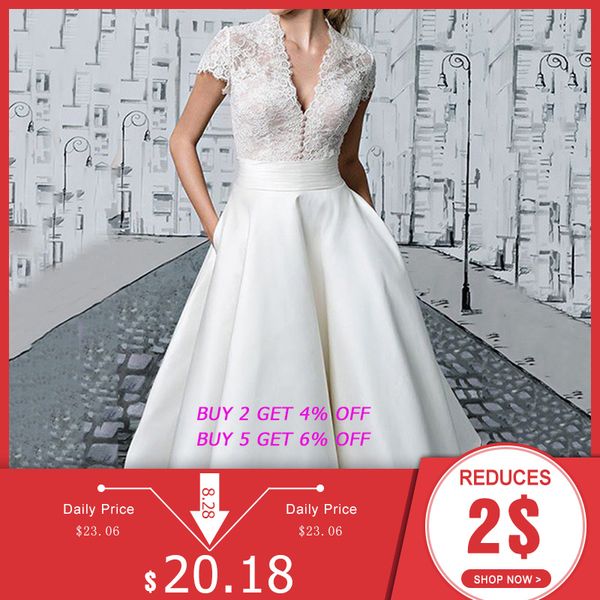 dressv deep v neck evening dresses 2020 summer white short sleeves button elegant party night a-line chic evening party dress, White;black
dressv deep v neck evening dresses 2020 summer white short sleeves button elegant party night a-line chic evening party dress, White;black
