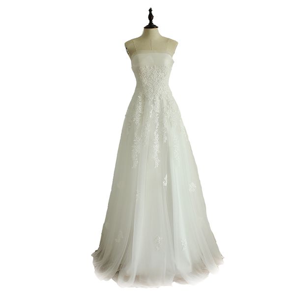 strapless tulle a line wedding dress with appliques lace up 2018 romantic wedding gowns new bridal gowns
strapless tulle a line wedding dress with appliques lace up 2018 romantic wedding gowns new bridal gowns